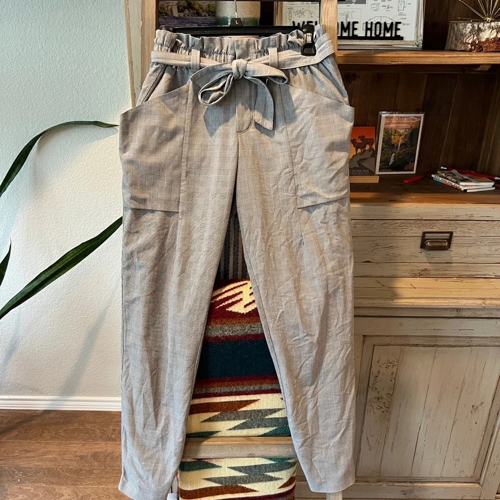 Athleta women’s plaid Skyline pant I size 4